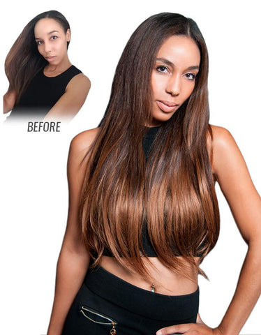 Balayage by Guy Tang 160g 20&quot; Clip In Ombre Hair Extensions