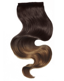 BELLAMI It's A Wrap Ponytail 16" 80g Balayage Off Black / Chocolate Brown (#1B/4) Human Hair