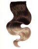 BELLAMI It's A Wrap Ponytail 20" 100g  Balayage Dark Brown and Dirty Blonde (#2/#18) Human Hair