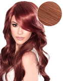 Side Swept Clip In Bangs Vibrant Red (33)